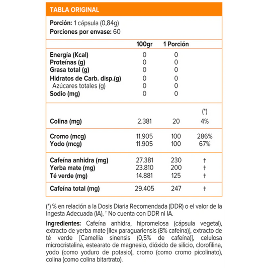 LIPO 6 HARDCORE 60 CÁPSULAS