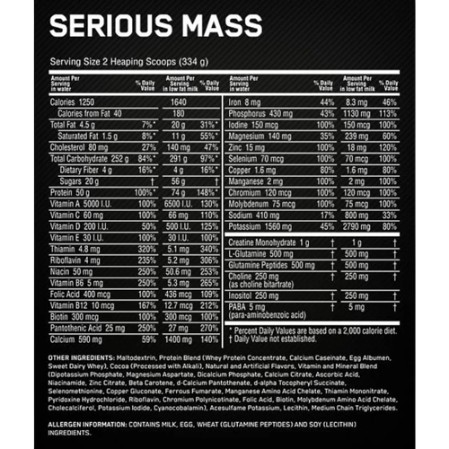 SERIOUS MASS 12 LB